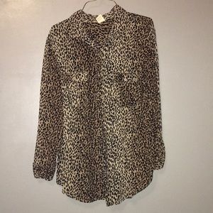 Cheetah button up